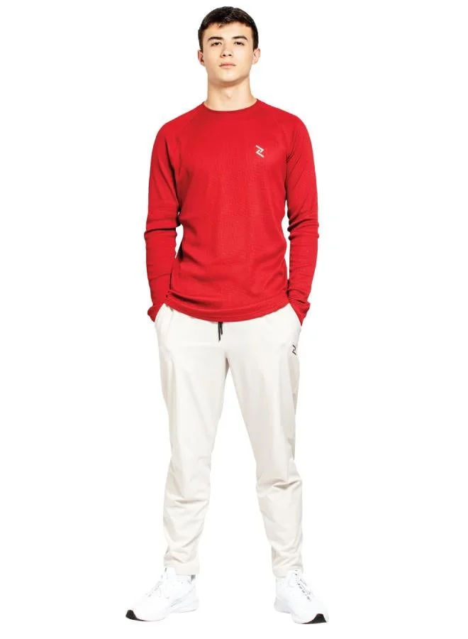 زيسي تيشيرت رجالي بأكمام كاملة وياقة دائرية